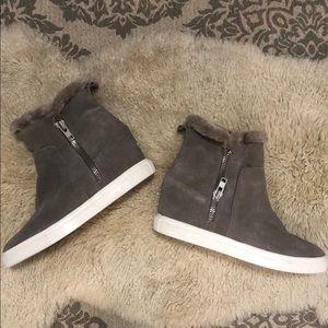 Steven by Steve Madden cactus gray suede sneaker